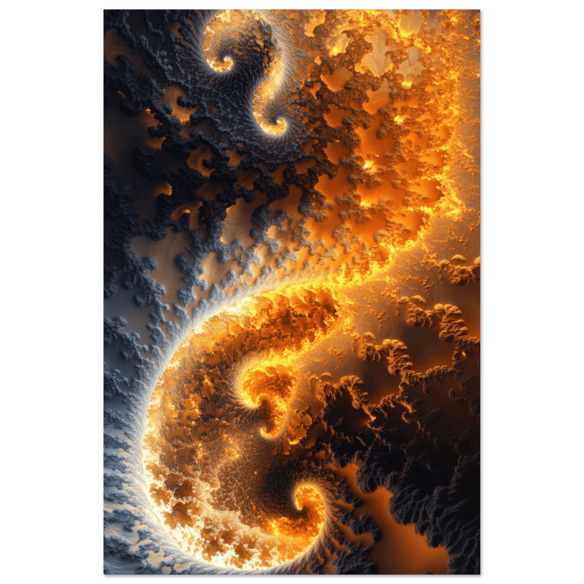 Ember Genesis A volatile burst of molten gold 5 - Shop Ai Art WebShop - Digital Art online Store