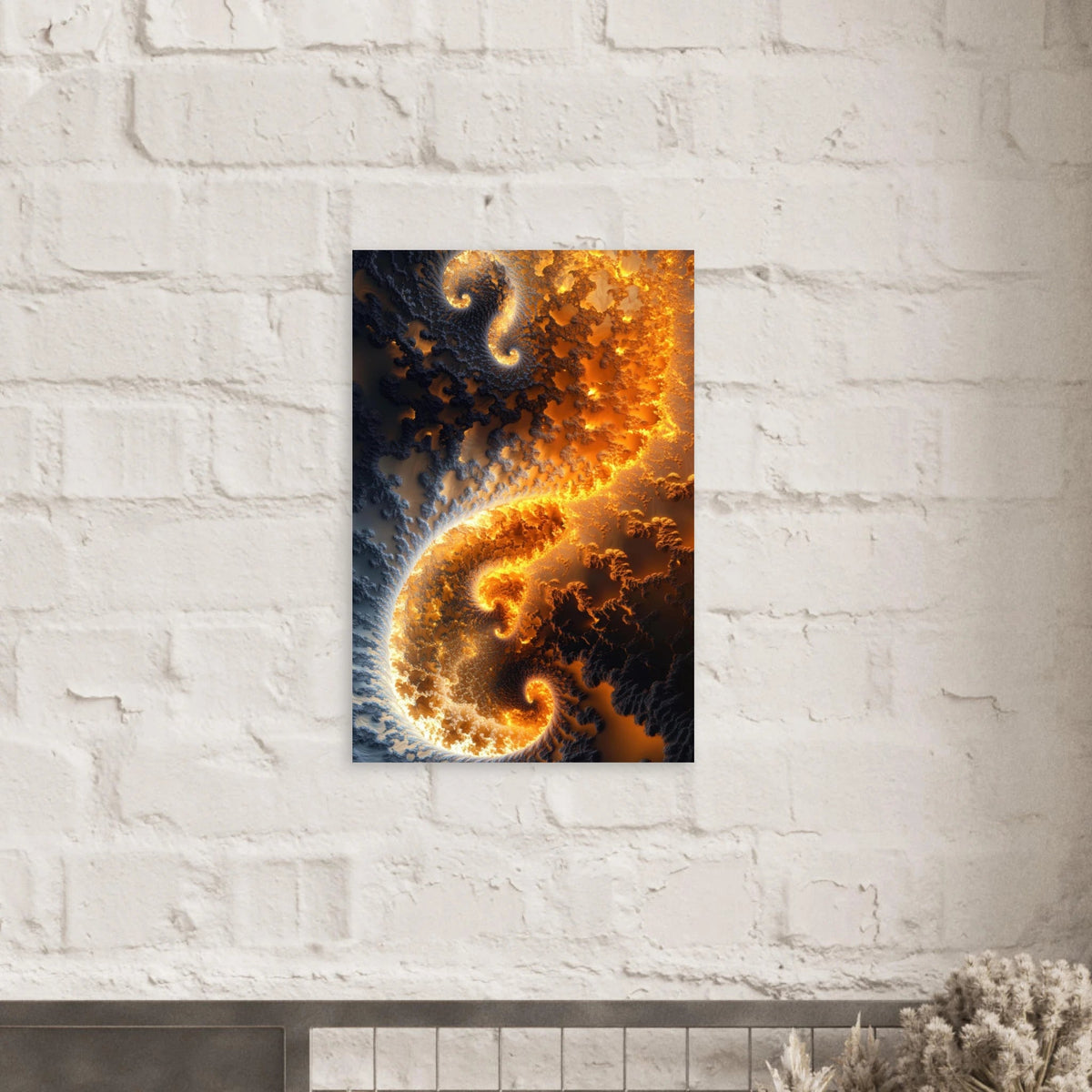 Ember Genesis A volatile burst of molten gold 5 - Shop Ai Art WebShop - Digital Art online Store