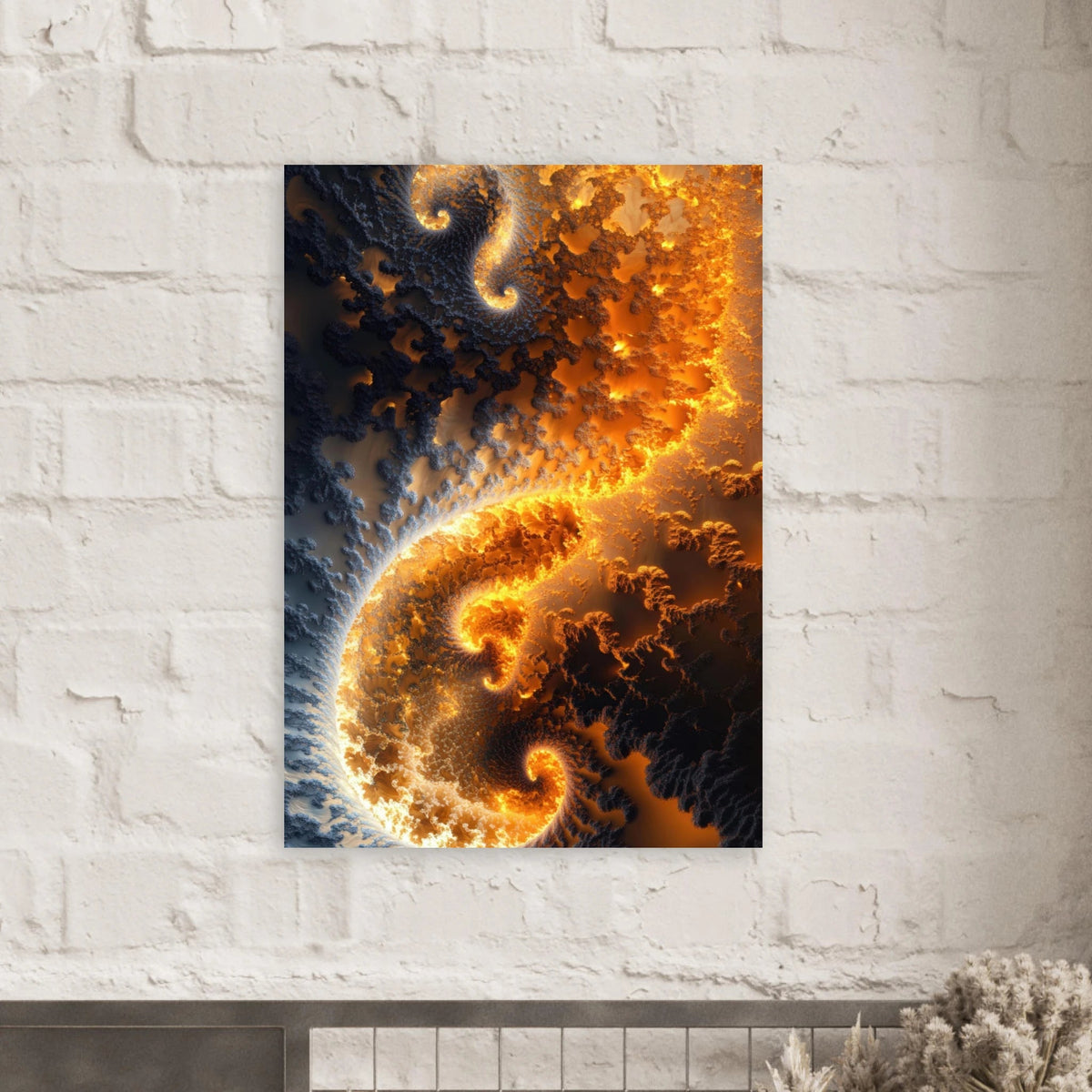Ember Genesis A volatile burst of molten gold 5 - Shop Ai Art WebShop - Digital Art online Store