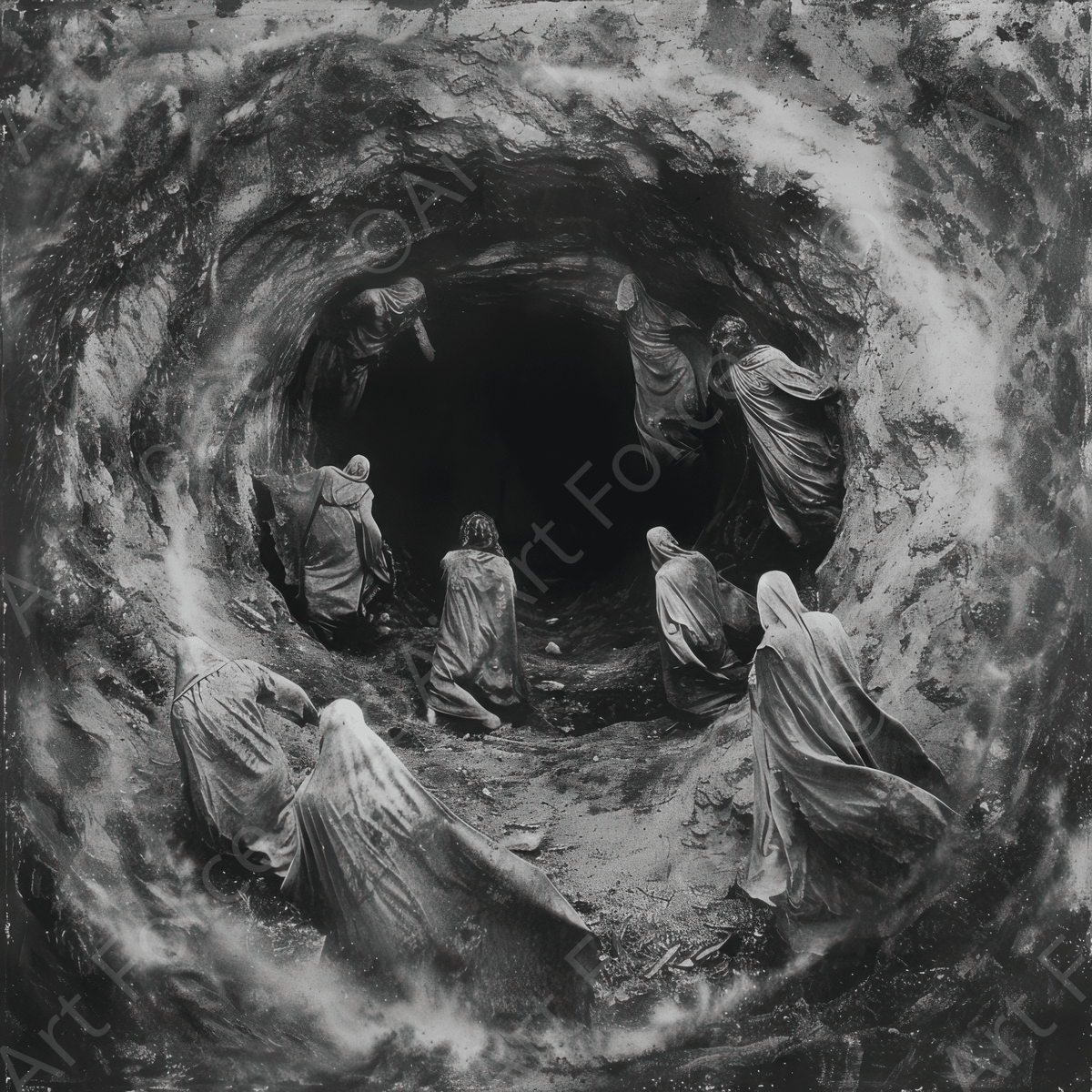 Entering the Underworld forgetting the past - Shop Ai Art WebShop - Digital Art online Store