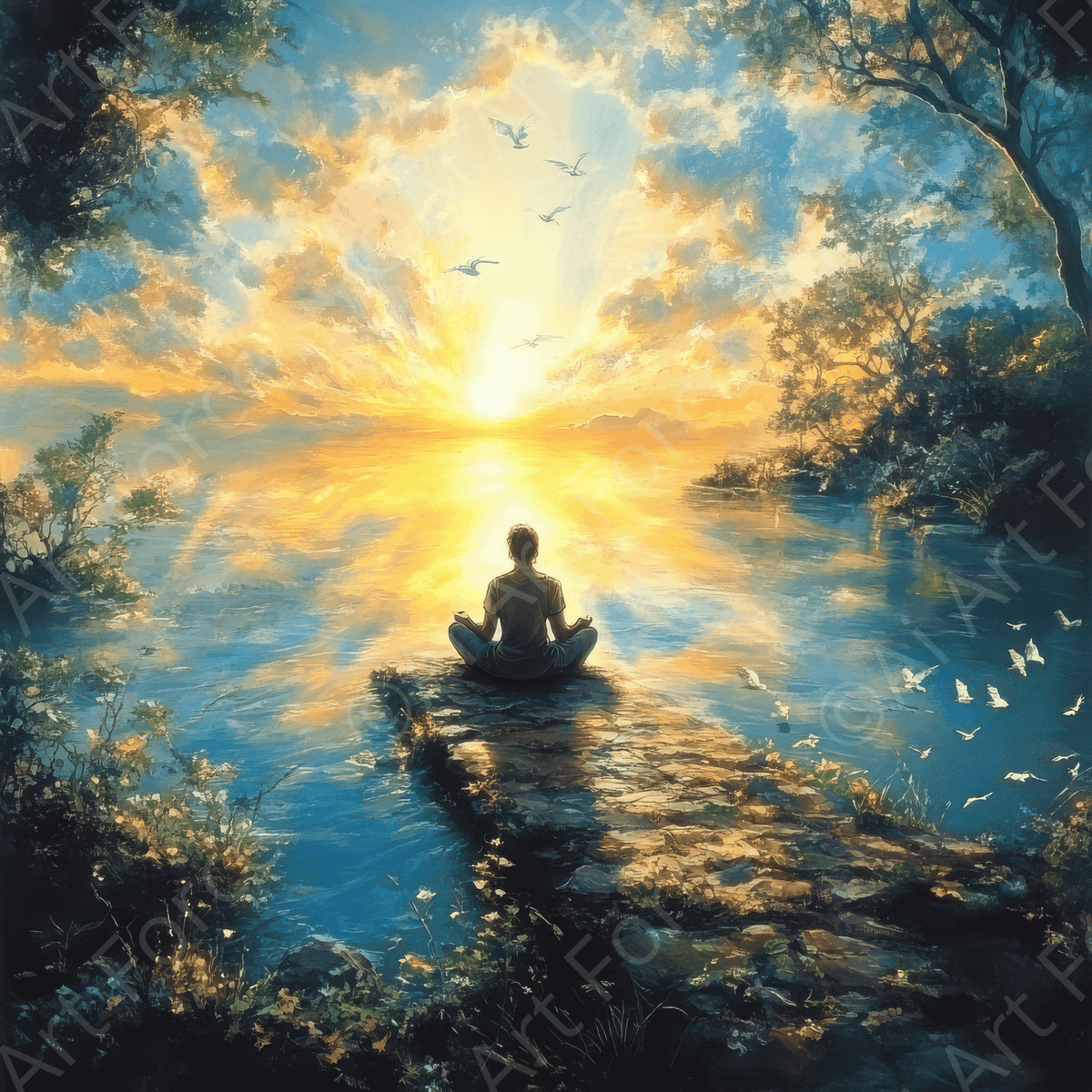 Experience of a Retreat in the Spiritual Life 3 - Shop Ai Art WebShop - Digital Art online Store