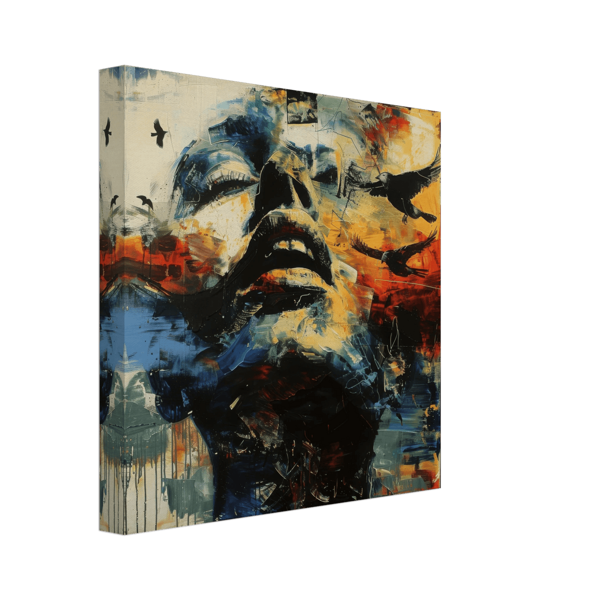 Expresionism man ruling the world according to a 4 - Shop Ai Art WebShop - Digital Art online Store