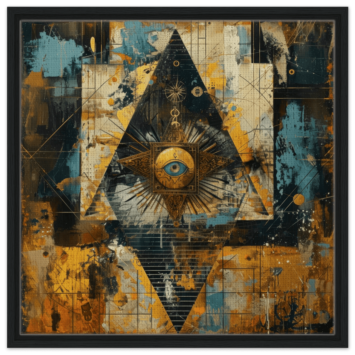 Eye of horus abstract style 2 - Shop Ai Art WebShop - Digital Art online Store