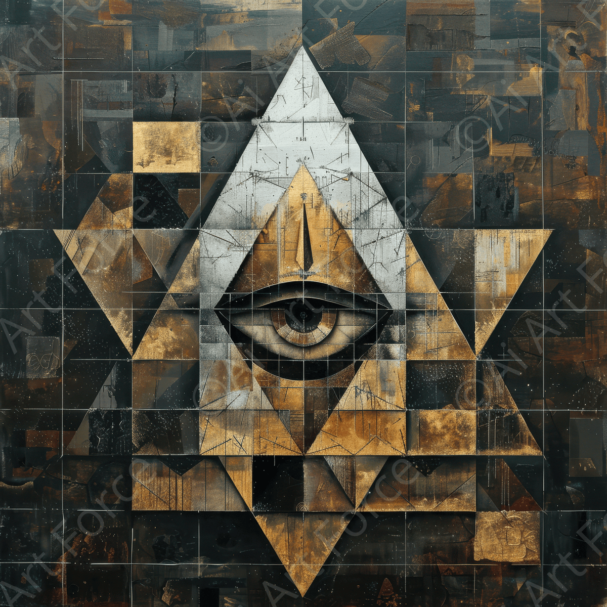 Eye of horus abstract style - Shop Ai Art WebShop - Digital Art online Store