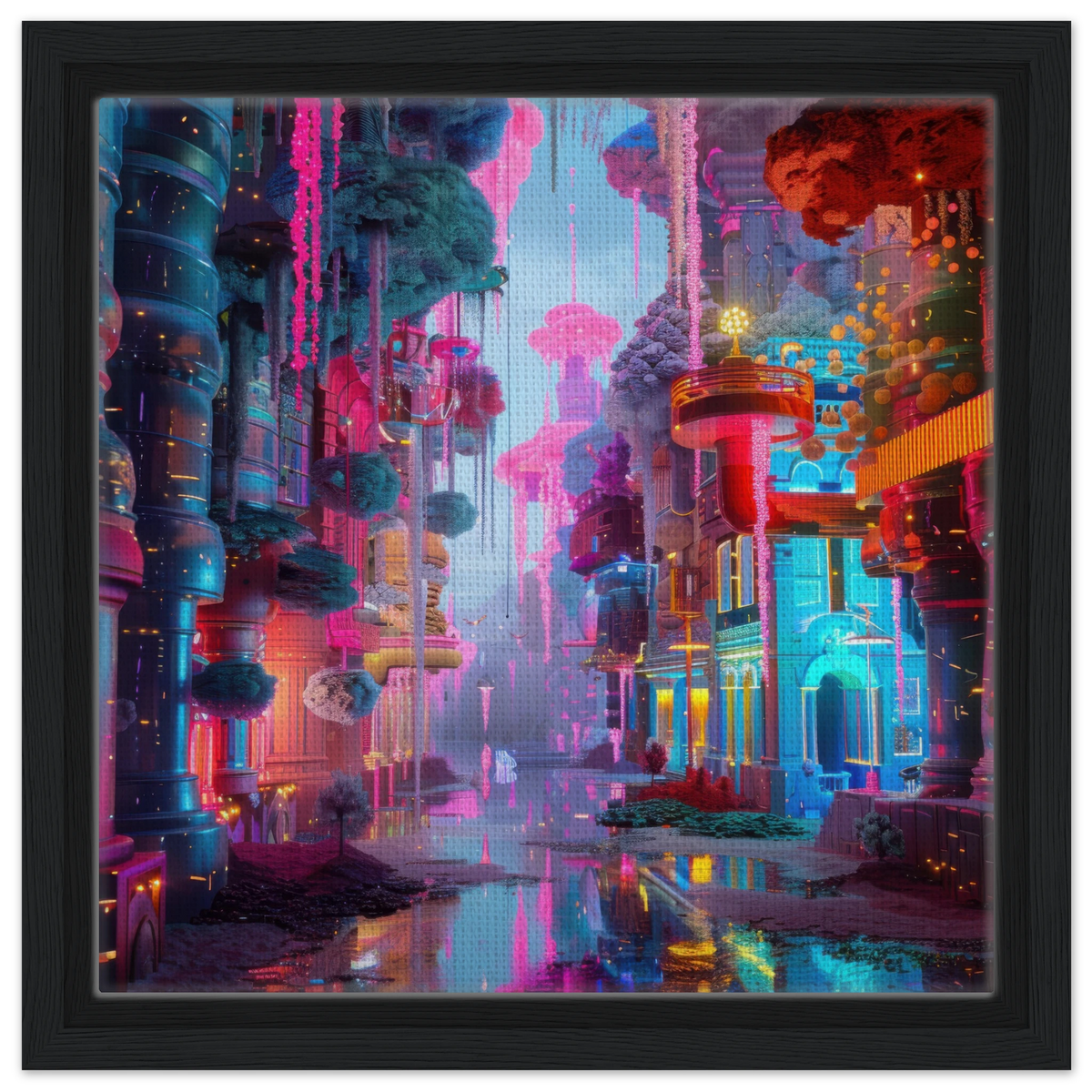 Fluorescent Fantasy World 5 - Shop Ai Art WebShop - Digital Art online Store