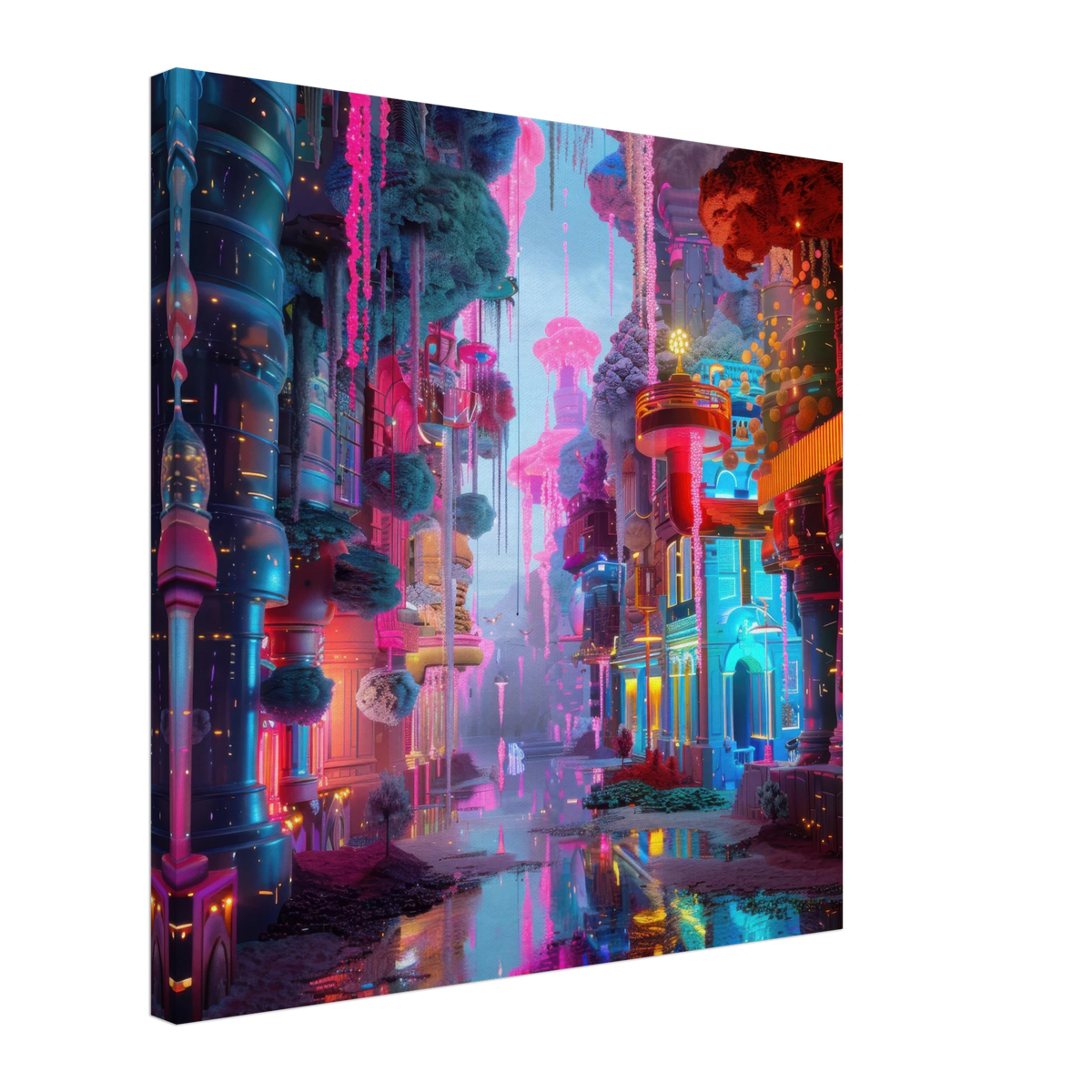 Fluorescent Fantasy World 5 - Shop Ai Art WebShop - Digital Art online Store