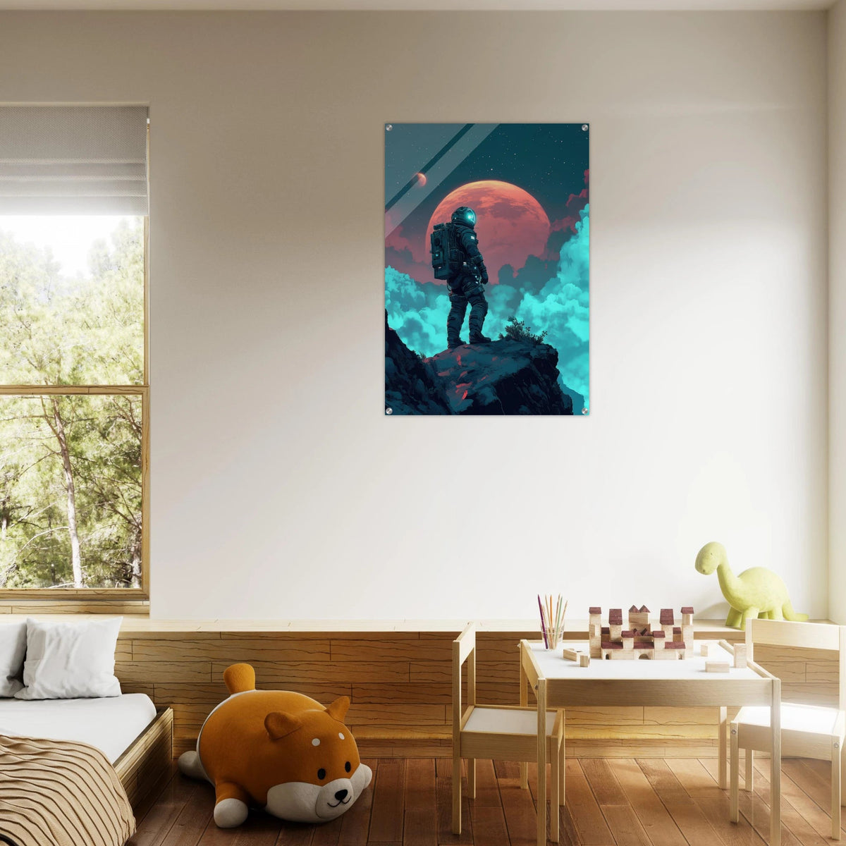 Galactic Explorer in Alien Desert A lone strong 3 - Shop Ai Art WebShop - Digital Art online Store