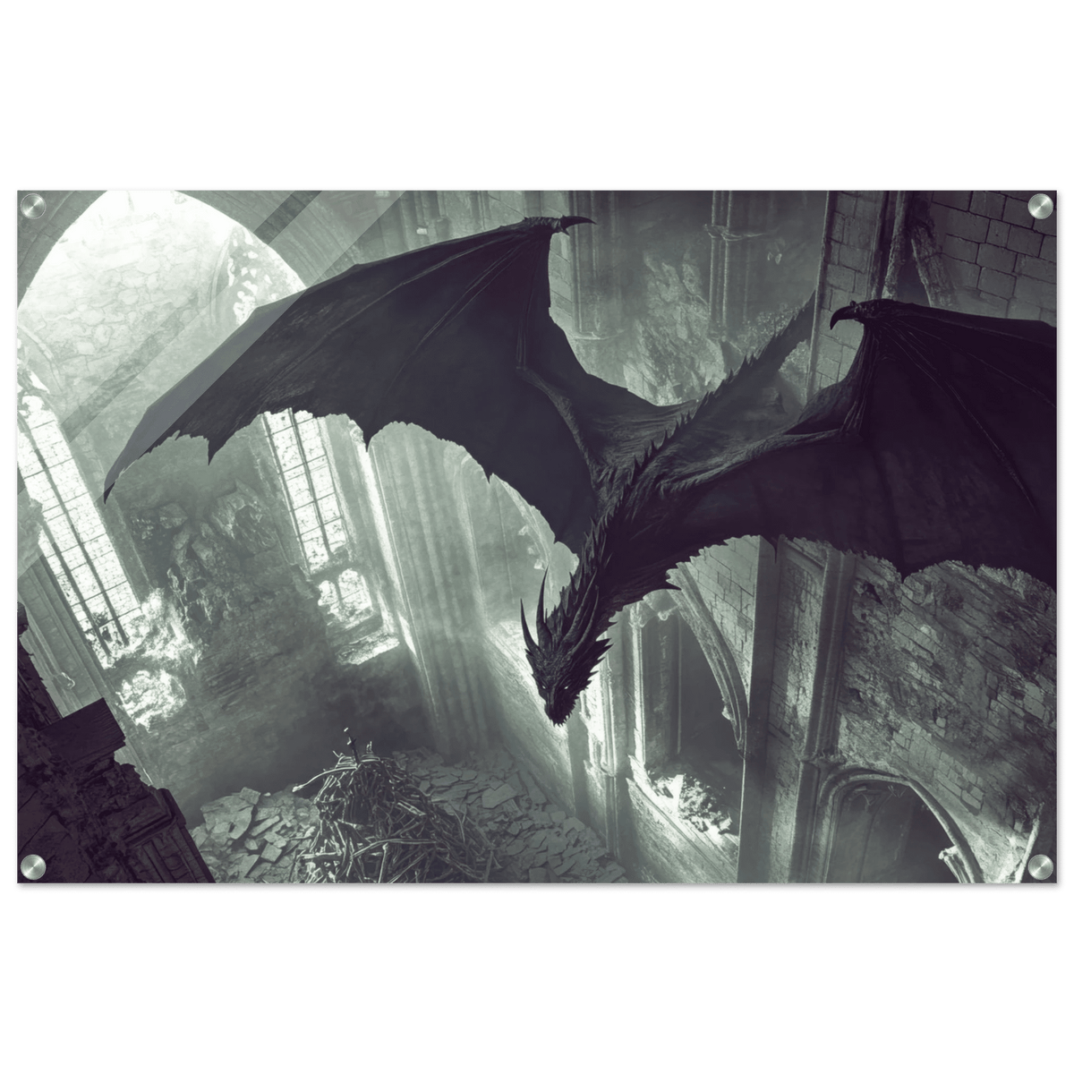 Gothic Shadow Dragons Lair Gothic Dramatic High 2 - Shop Ai Art WebShop - Digital Art online Store
