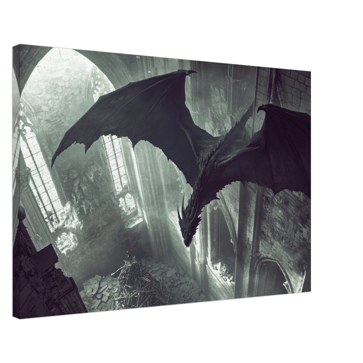 Gothic Shadow Dragons Lair Gothic Dramatic High 2 - Shop Ai Art WebShop - Digital Art online Store