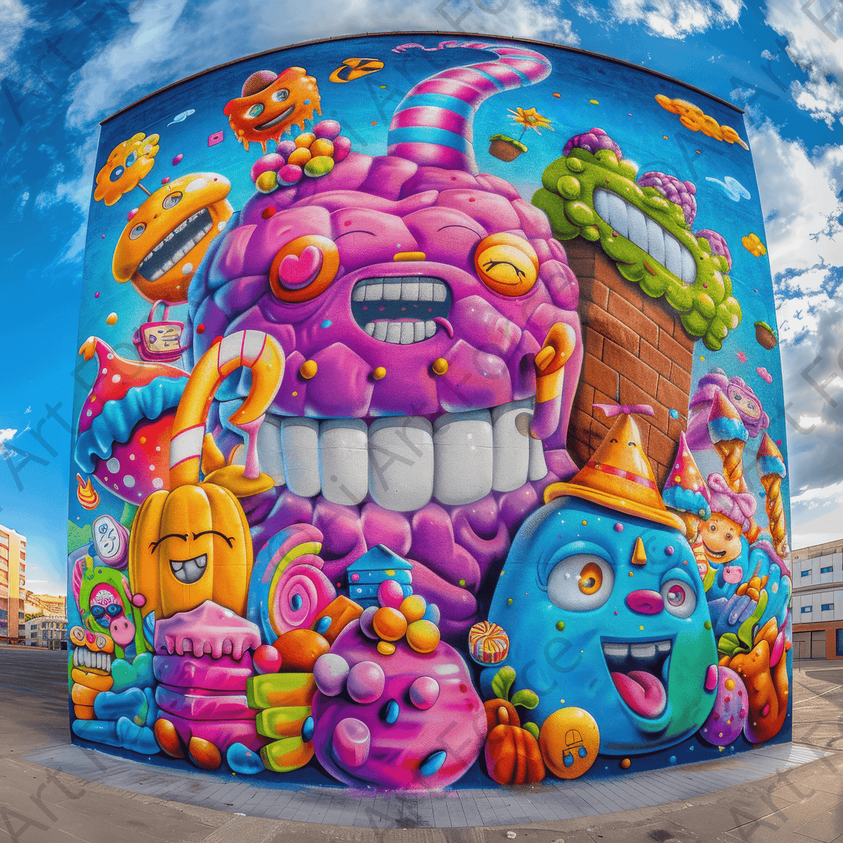 Graffiti Art Urban 3 - Shop Ai Art WebShop - Digital Art online Store