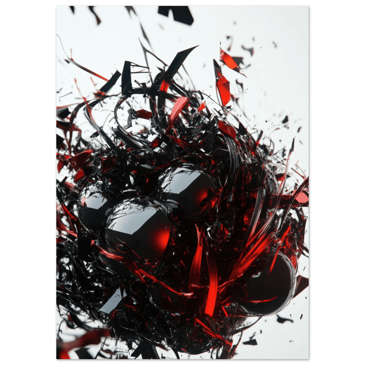 Gravitys Collapse A violent implosion of fragment 4 - Shop Ai Art WebShop - Digital Art online Store