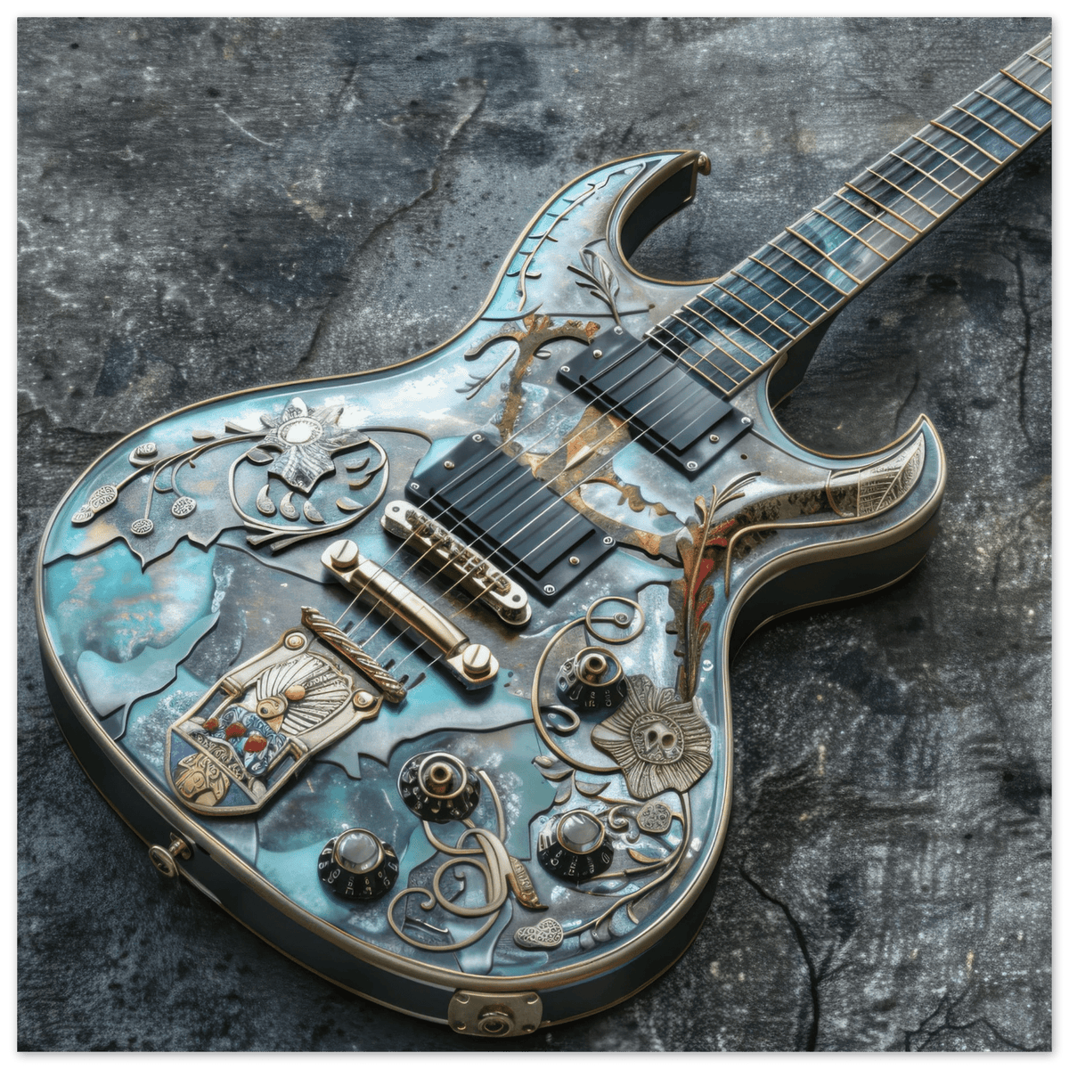 Guitar Art - Shop Ai Art WebShop - Digital Art online Store