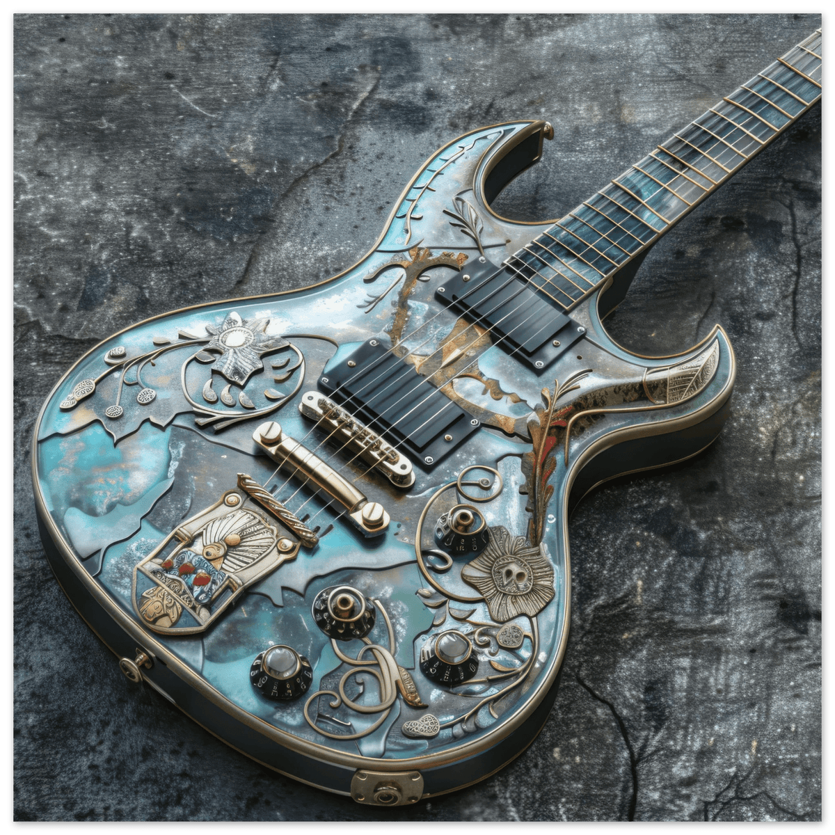 Guitar Art - Shop Ai Art WebShop - Digital Art online Store