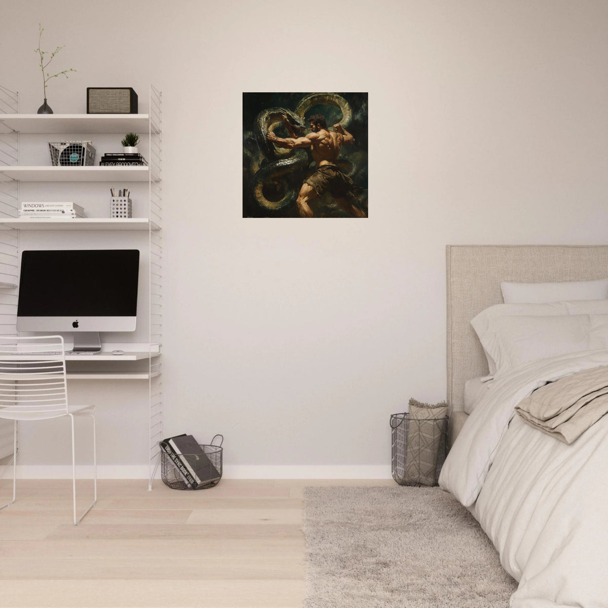 Hercules Battling the Hydra - Shop Ai Art WebShop - Digital Art online Store