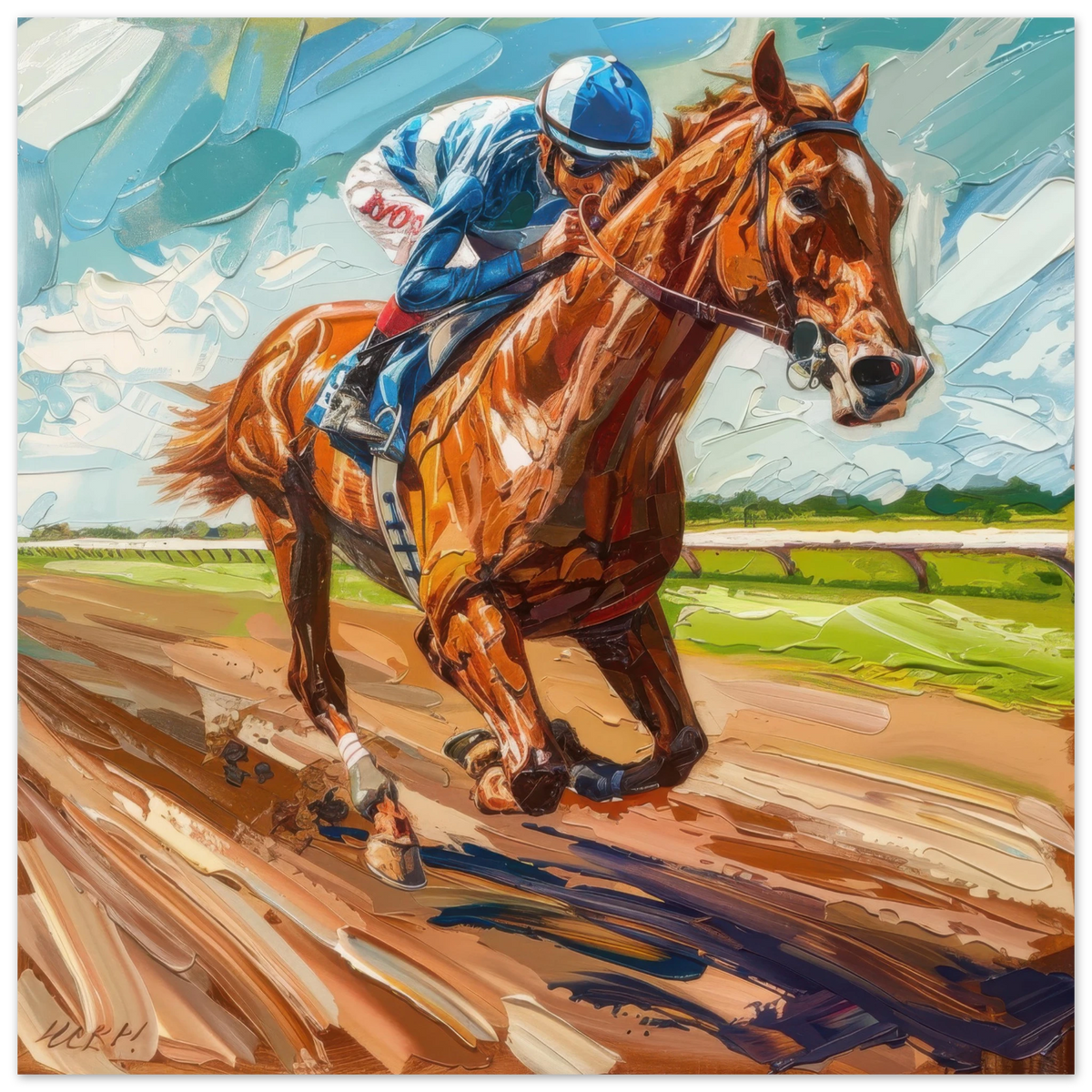 Horse Racing - Shop Ai Art WebShop - Digital Art online Store