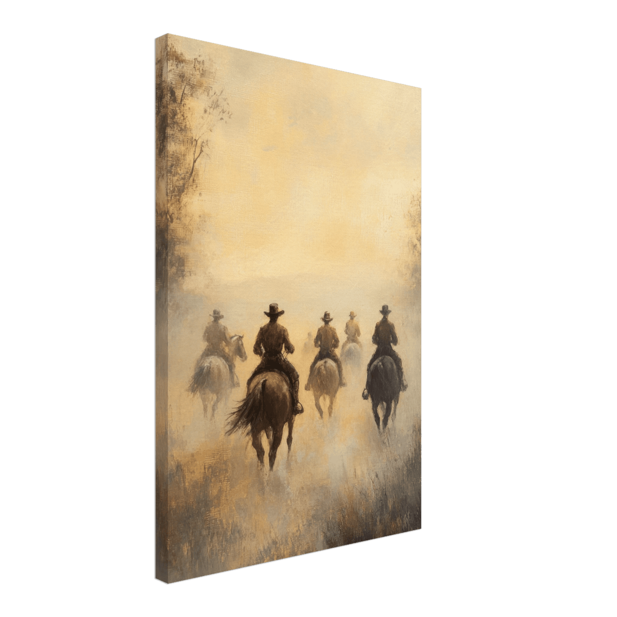 Horse Riders in the Morning Mist A group of else - Shop Ai Art WebShop - Digital Art online Store