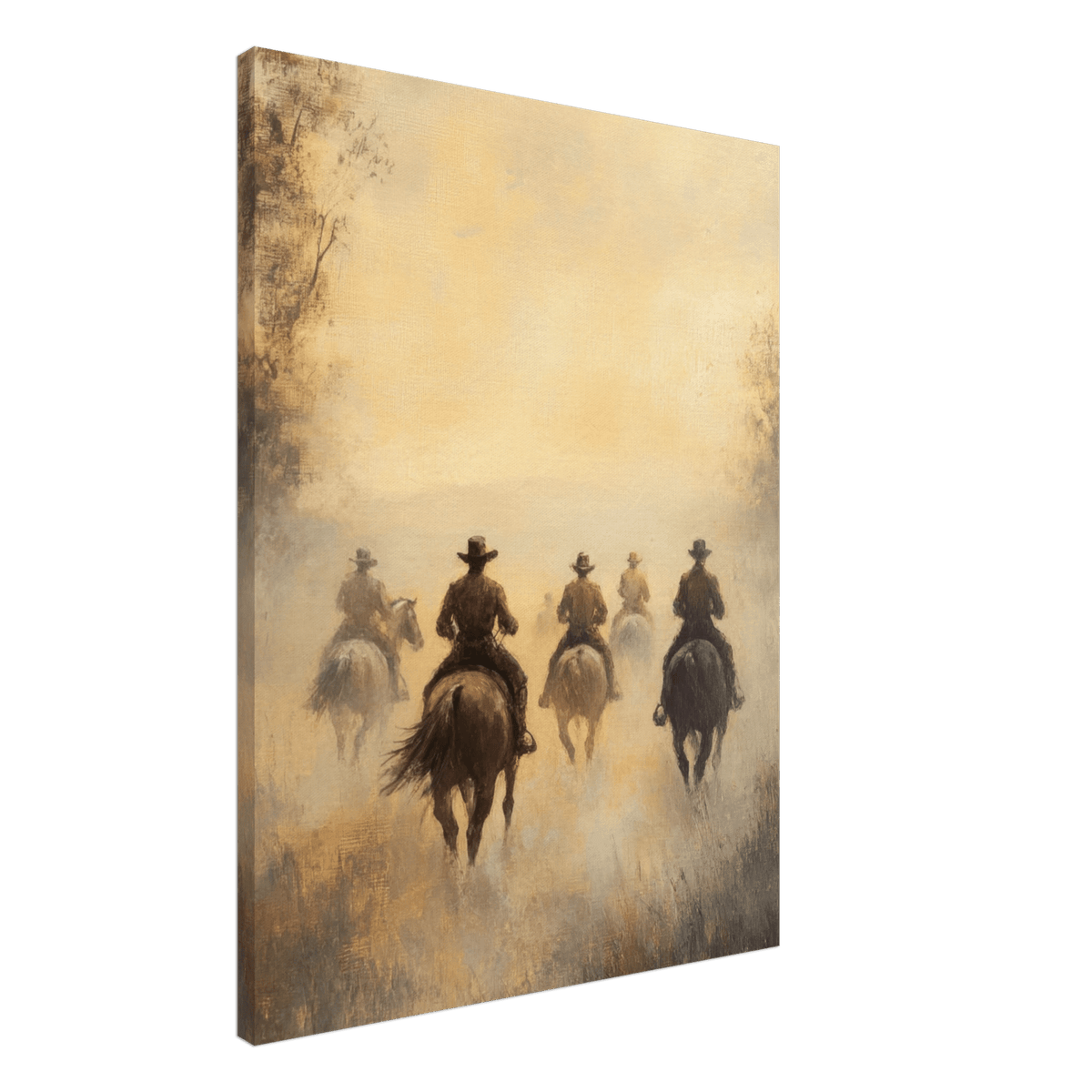 Horse Riders in the Morning Mist A group of else - Shop Ai Art WebShop - Digital Art online Store