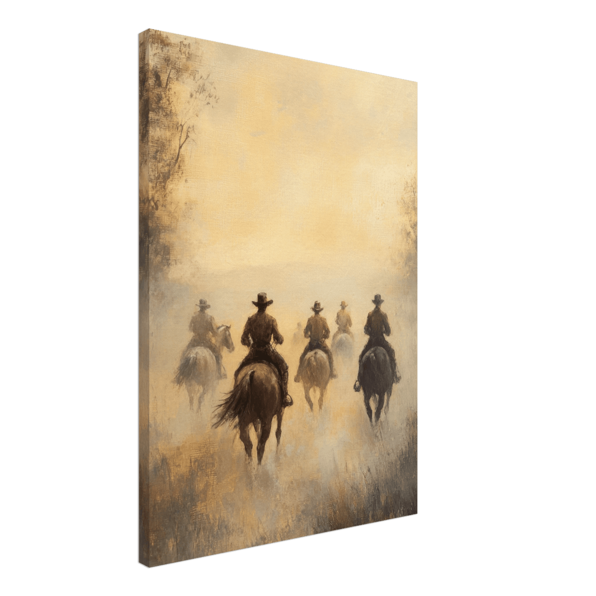 Horse Riders in the Morning Mist A group of else - Shop Ai Art WebShop - Digital Art online Store