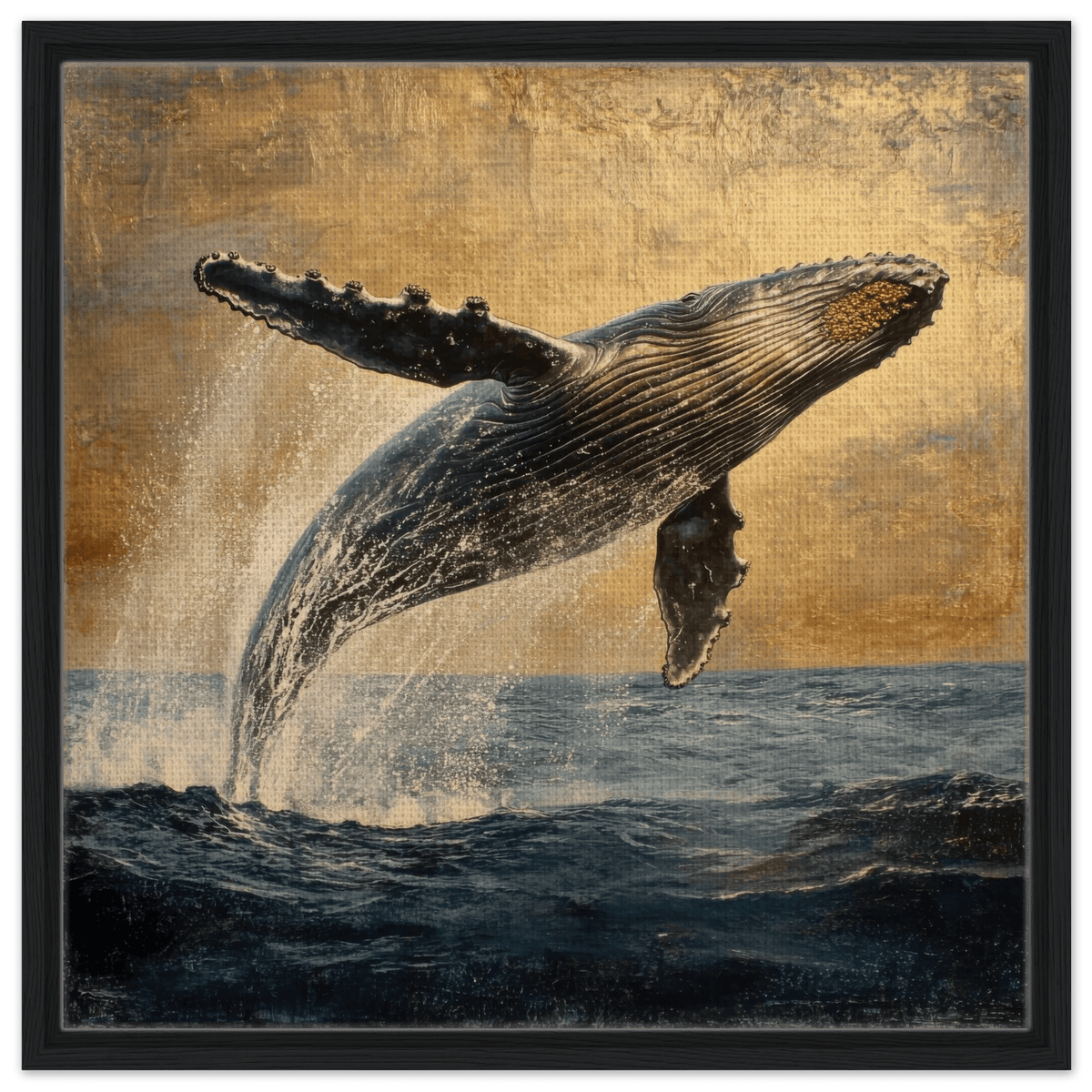 Humpback Whale Breaching the Ocean - Shop Ai Art WebShop - Digital Art online Store