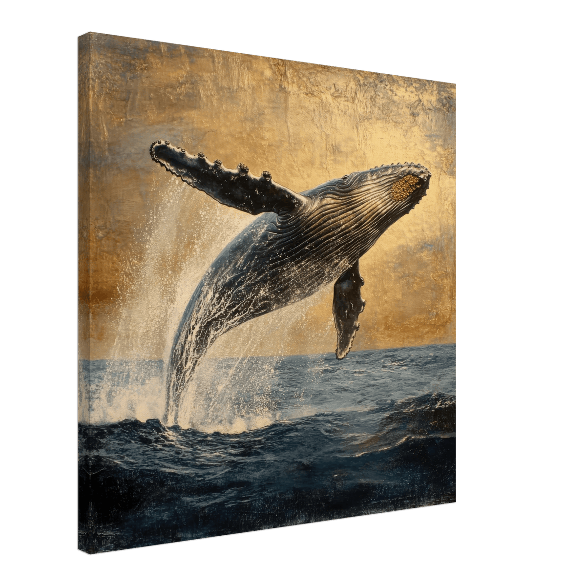 Humpback Whale Breaching the Ocean - Shop Ai Art WebShop - Digital Art online Store