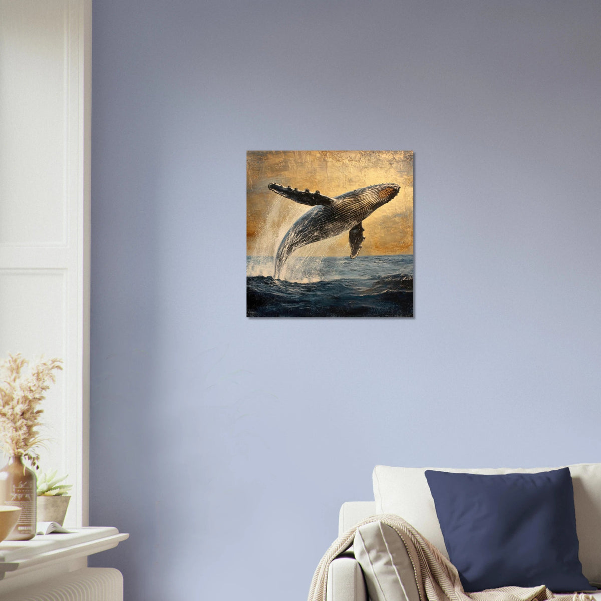 Humpback Whale Breaching the Ocean - Shop Ai Art WebShop - Digital Art online Store