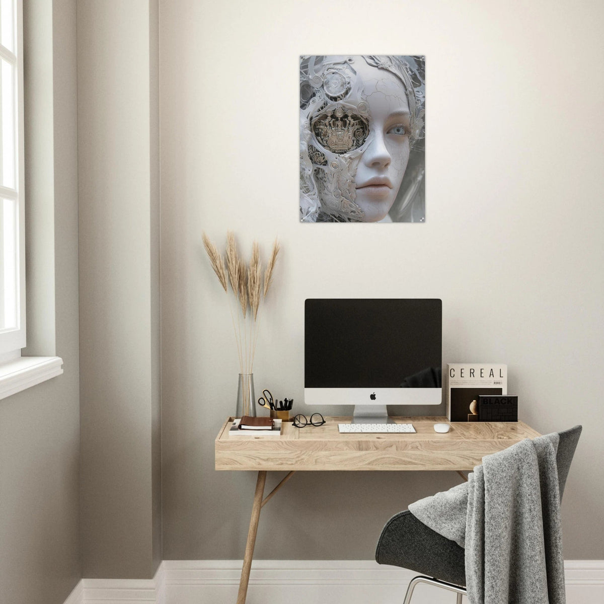 Hybrid Aristocrat in a Fractured Court A surrey 2 - Shop Ai Art WebShop - Digital Art online Store