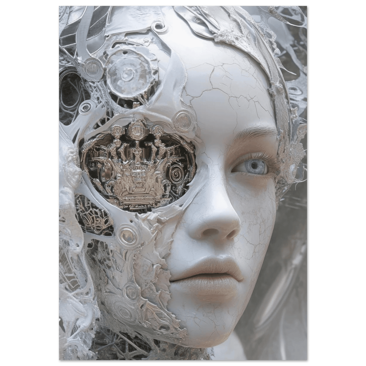 Hybrid Aristocrat in a Fractured Court A surrey 2 - Shop Ai Art WebShop - Digital Art online Store