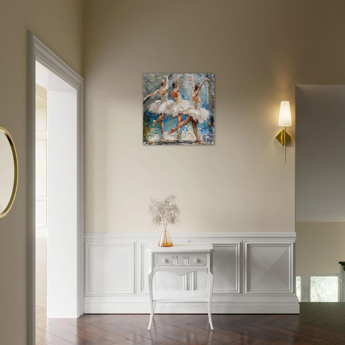 Impressionism ballet dansers dancing the swan - Shop Ai Art WebShop - Digital Art online Store