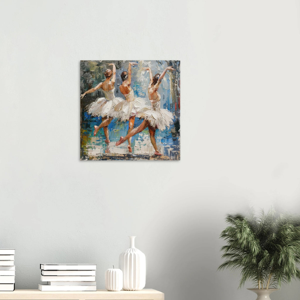 Impressionism ballet dansers dancing the swan - Shop Ai Art WebShop - Digital Art online Store