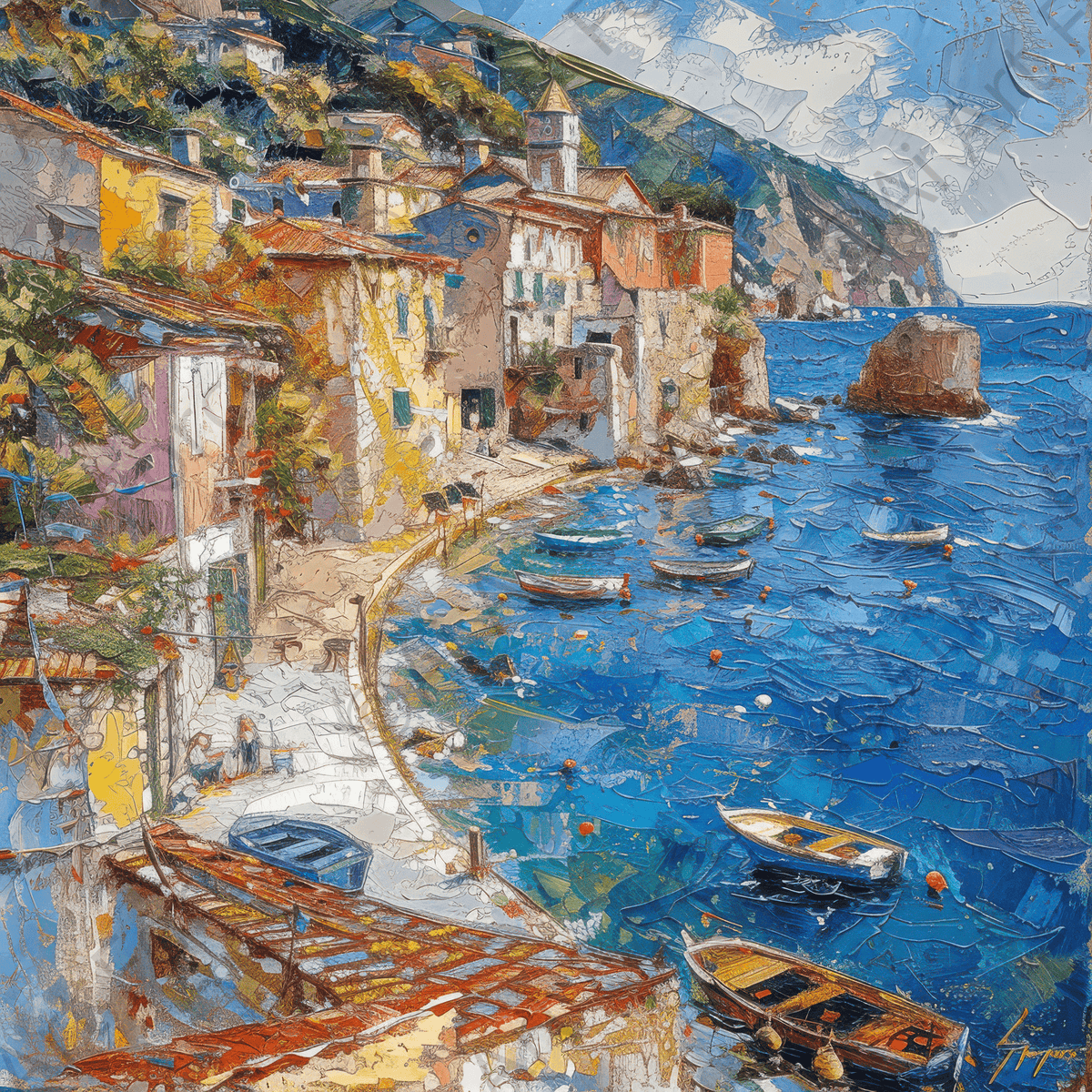 Impressionism best beautiful holiday locations 7 - Shop Ai Art WebShop - Digital Art online Store