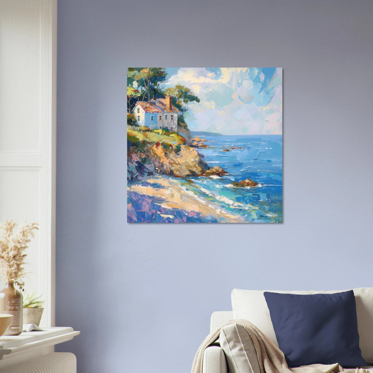 Impressionism coastal style beach feeling 1 - Shop Ai Art WebShop - Digital Art online Store