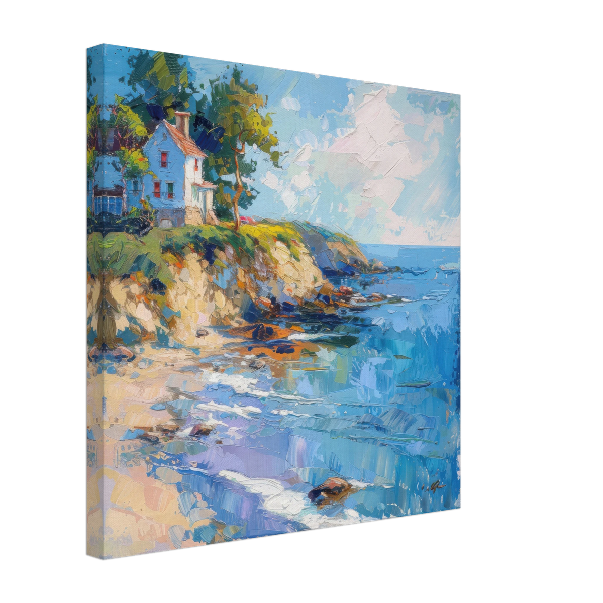 Impressionism coastal style beach feeling 5 - Shop Ai Art WebShop - Digital Art online Store