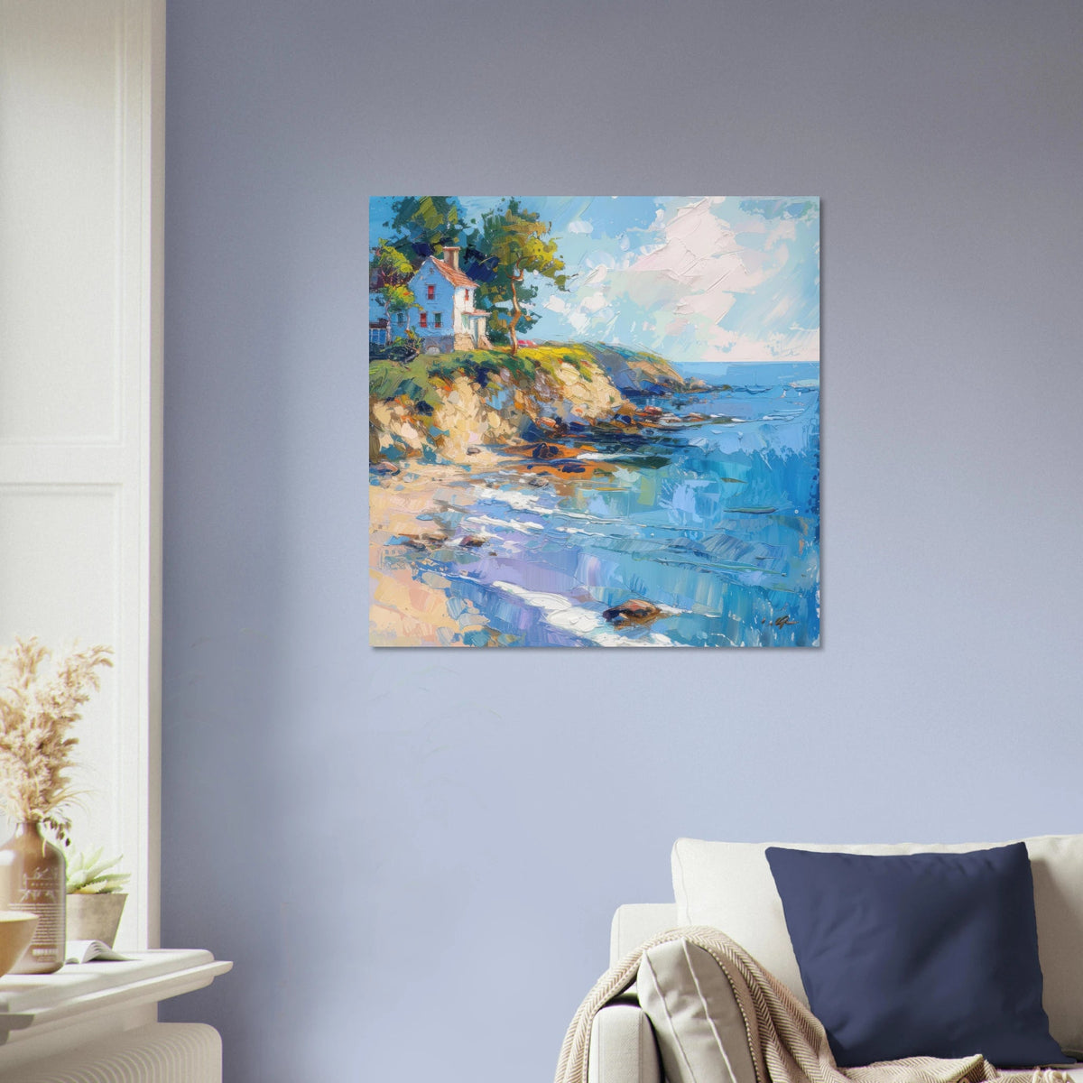 Impressionism coastal style beach feeling 5 - Shop Ai Art WebShop - Digital Art online Store