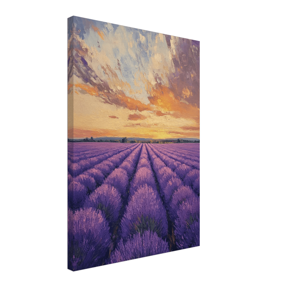 Lavender Fields at Sunset A mesmerizing view - Shop Ai Art WebShop - Digital Art online Store