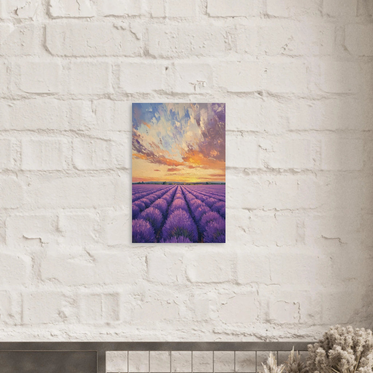 Lavender Fields at Sunset A mesmerizing view - Shop Ai Art WebShop - Digital Art online Store