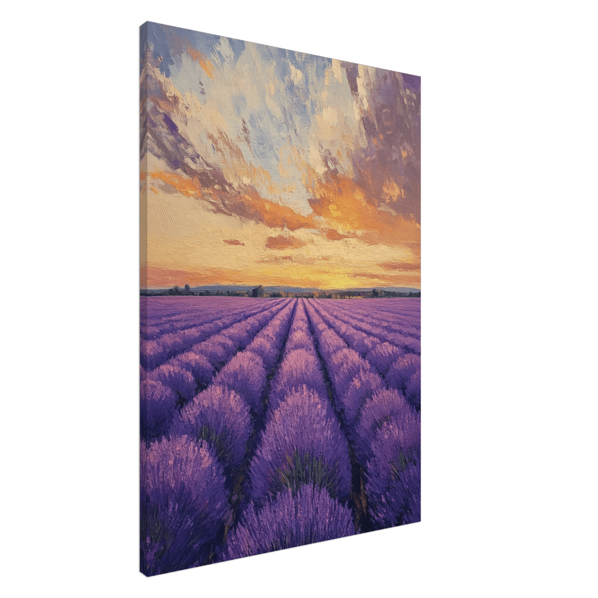 Lavender Fields at Sunset A mesmerizing view - Shop Ai Art WebShop - Digital Art online Store