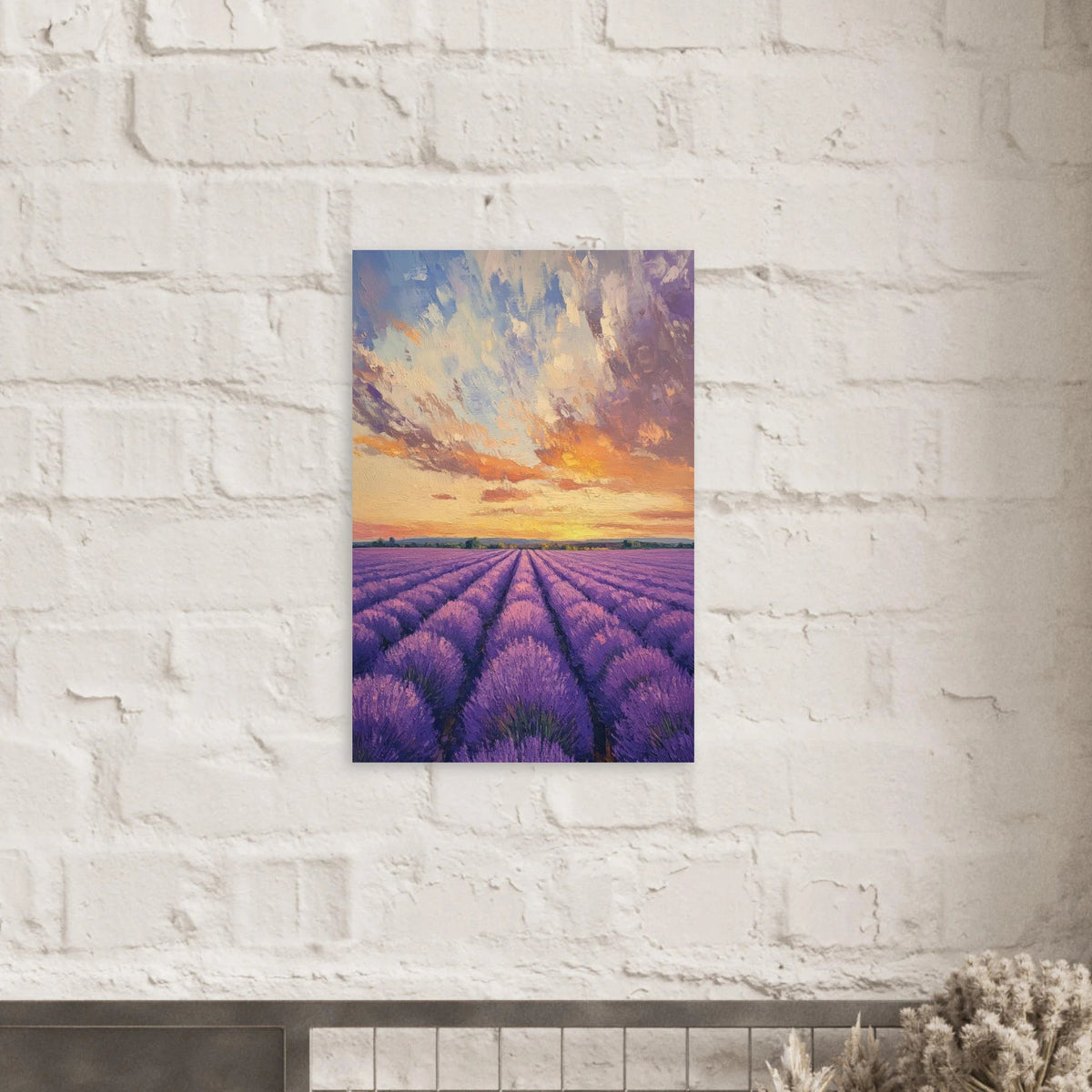 Lavender Fields at Sunset A mesmerizing view - Shop Ai Art WebShop - Digital Art online Store