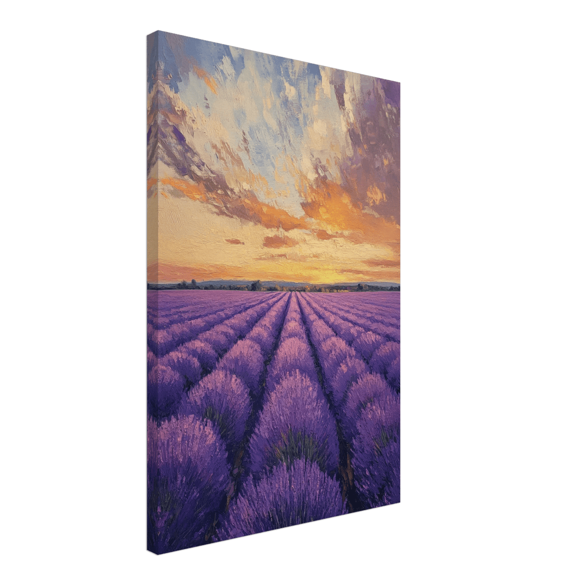 Lavender Fields at Sunset A mesmerizing view - Shop Ai Art WebShop - Digital Art online Store
