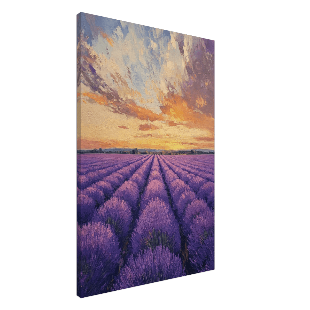 Lavender Fields at Sunset A mesmerizing view - Shop Ai Art WebShop - Digital Art online Store