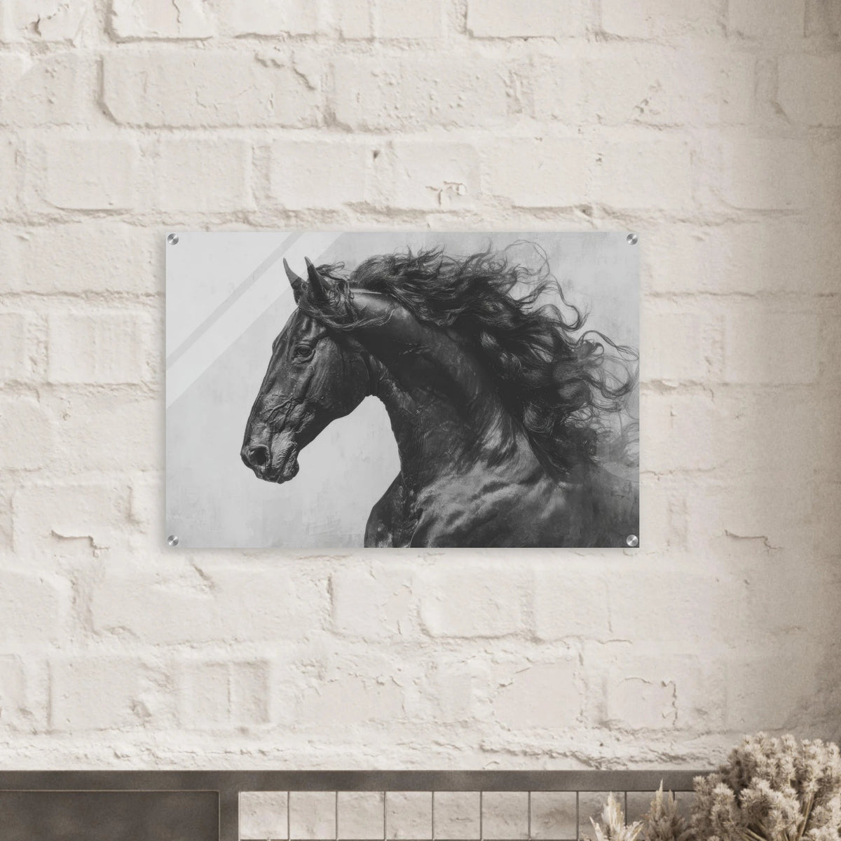 Majestic Black Stallion Head 0 - Shop Ai Art WebShop - Digital Art online Store