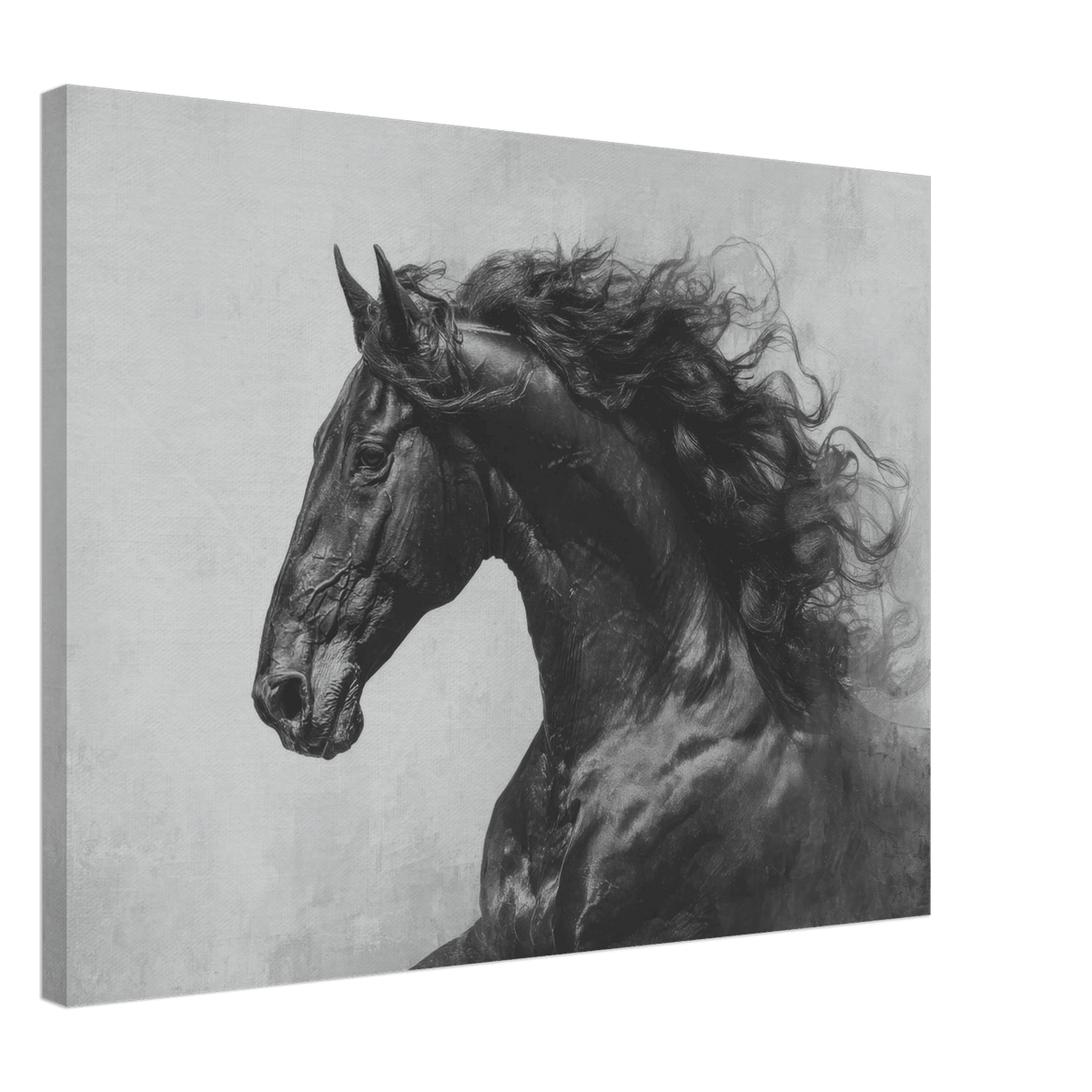 Majestic Black Stallion Head 0 - Shop Ai Art WebShop - Digital Art online Store