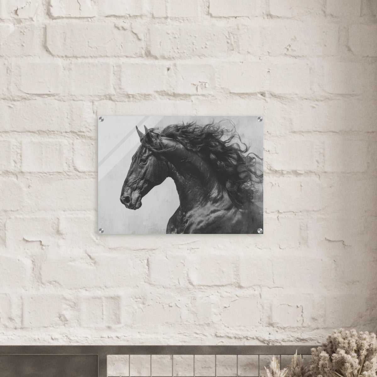 Majestic Black Stallion Head 0 - Shop Ai Art WebShop - Digital Art online Store