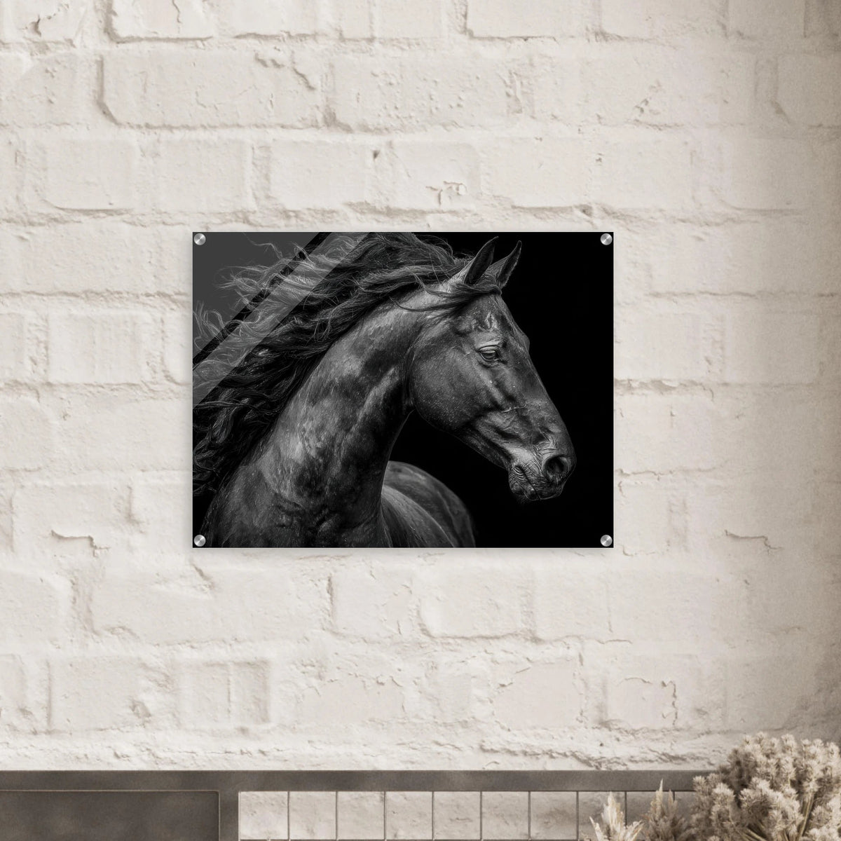 Majestic Black Stallion Head 1 - Shop Ai Art WebShop - Digital Art online Store