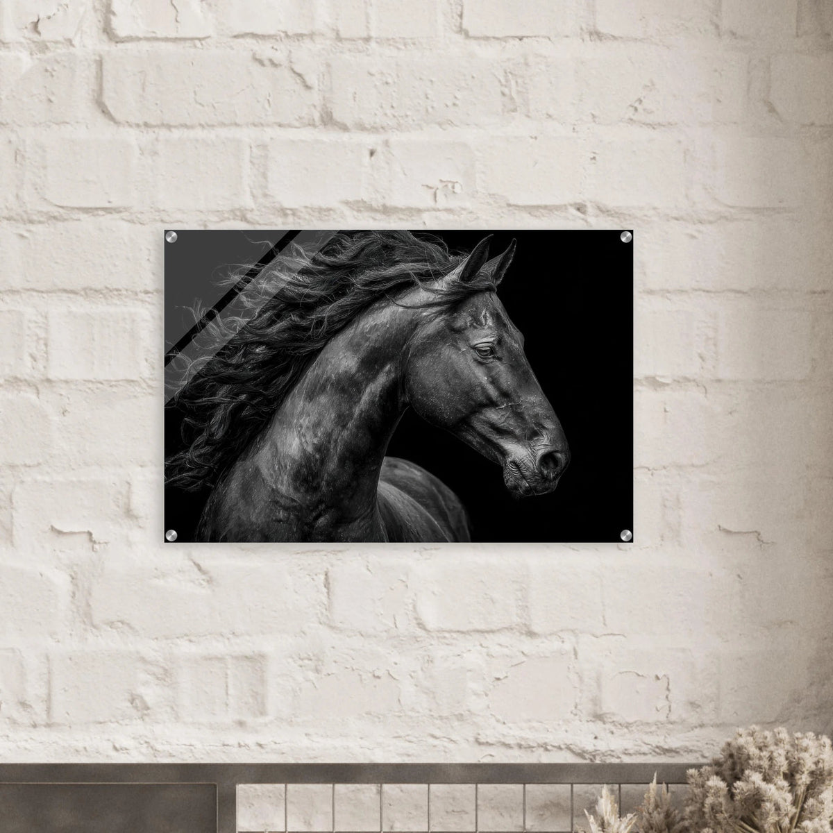 Majestic Black Stallion Head 1 - Shop Ai Art WebShop - Digital Art online Store