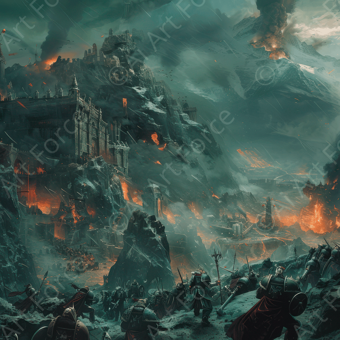 Medieval Fantasy War 1 - Shop Ai Art WebShop - Digital Art online Store