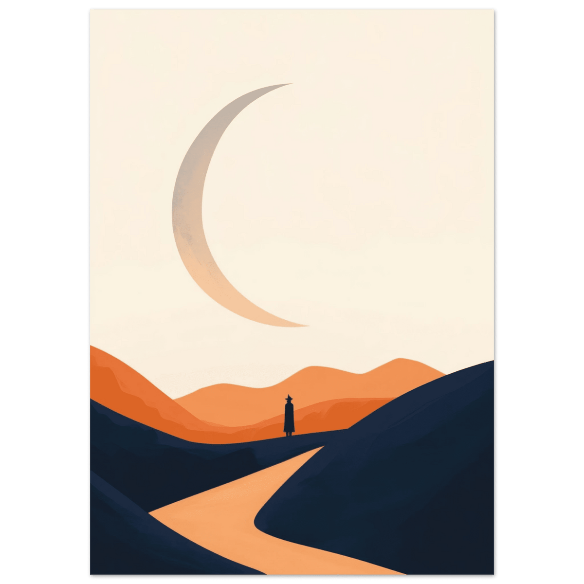 Minimalist Magical Landscape A sleek minimalist 4 - Shop Ai Art WebShop - Digital Art online Store