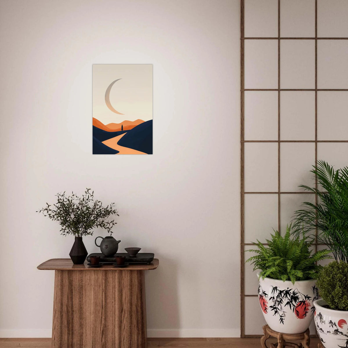 Minimalist Magical Landscape A sleek minimalist 4 - Shop Ai Art WebShop - Digital Art online Store