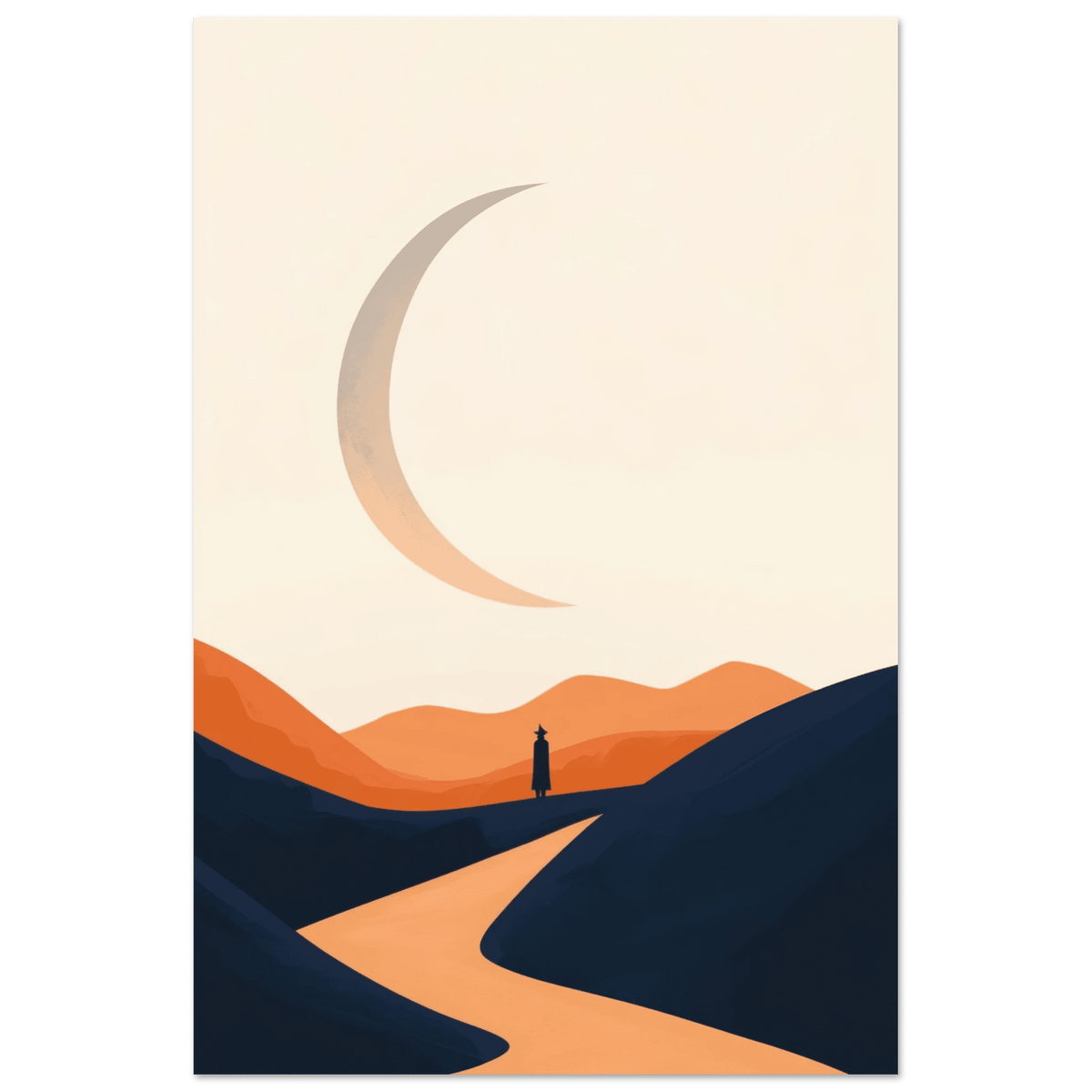 Minimalist Magical Landscape A sleek minimalist 4 - Shop Ai Art WebShop - Digital Art online Store