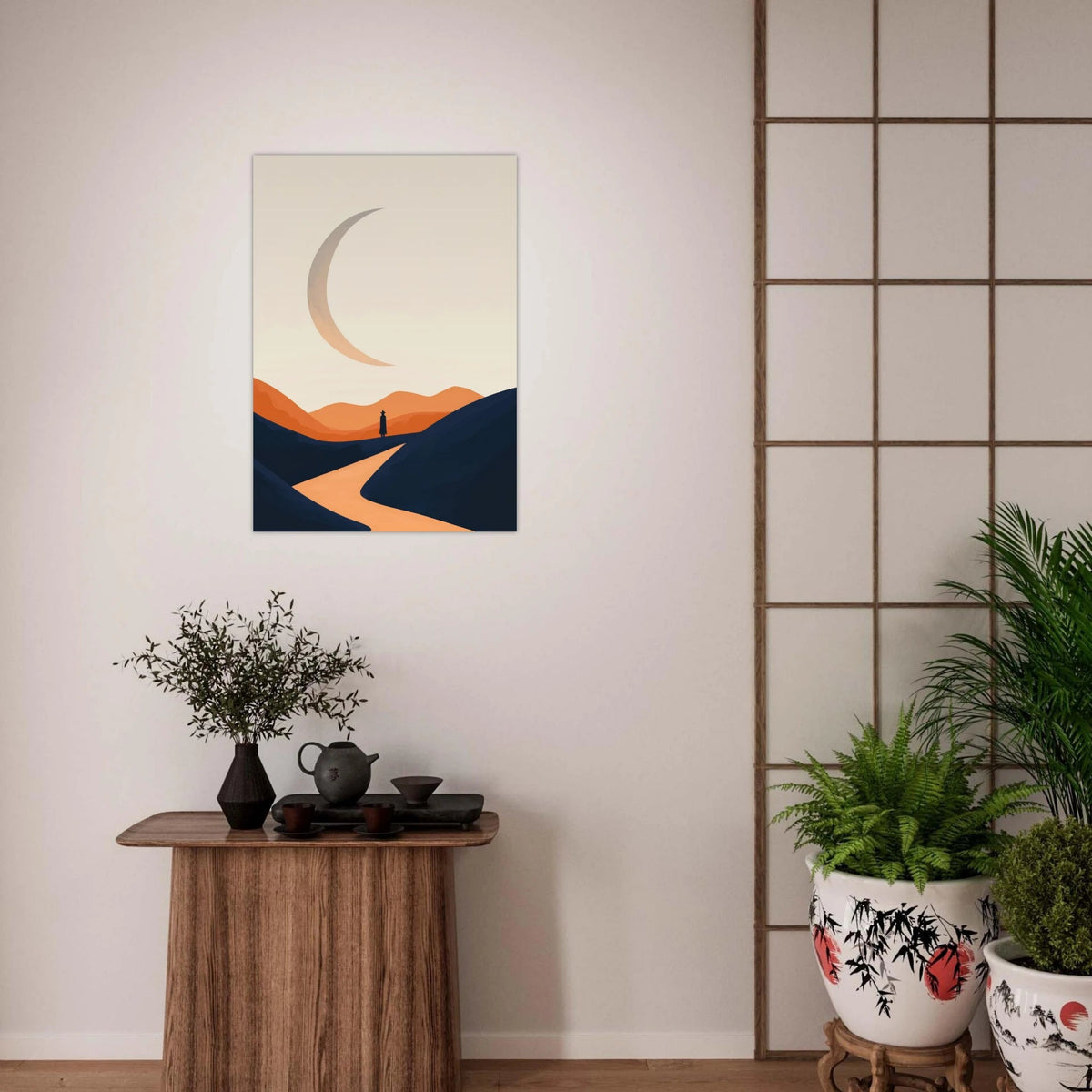Minimalist Magical Landscape A sleek minimalist 4 - Shop Ai Art WebShop - Digital Art online Store