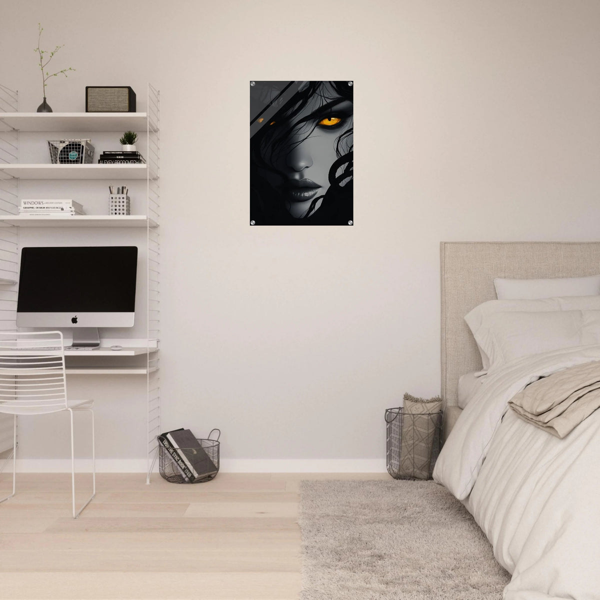 Minimalist Medusas Gaze Minimalism Tight - Focus 2 - Shop Ai Art WebShop - Digital Art online Store
